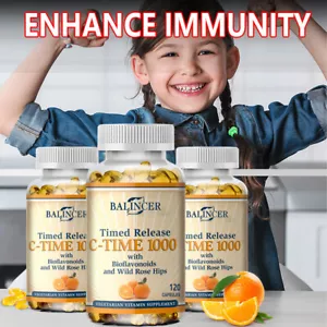 C-TIME con Bioflavonoides y Rosa Mosqueta - 1000 Cápsulas de Liberación Extendida - Imagen 1 de 11