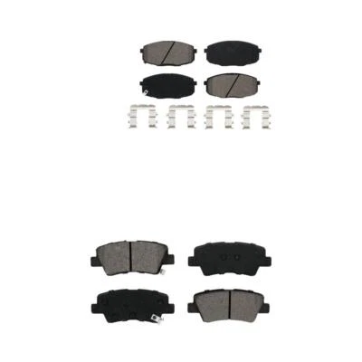 For Kia Soul Forte Hyundai Elantra GT Front Rear Semi-Metallic Brake Pads Kit - Image 1 of 4