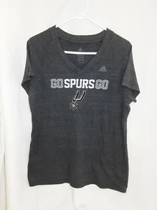 Adidas San Antonio Spurs Go Spurs Go V-Neck Women's T-Shirt Size 2XL - lil3 - Picture 1 of 3