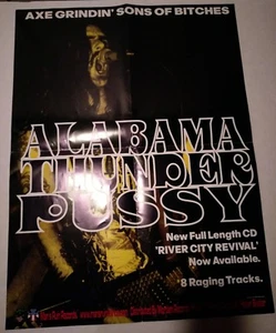 Alabama Thunderpussy Axe Grindin' Poster Promo Man's Ruin FRANK KOZIK 18x24 - Picture 1 of 2