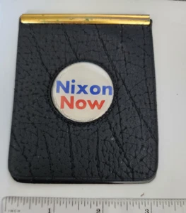 Rare 1972 PRESIDENT Richard NIXON WALLET Nixon Now POLITICAL CAMPAIGN - Picture 1 of 3