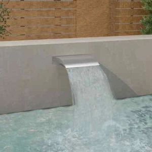 Pool Wasserfall Edelstahl Schwalldusche Schwallbrause Poolfontäne vidaXL - Bild 1 von 8