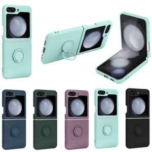 Shockproof Silicone Cover Case with Ring Holder For Samsung Galaxy Z Flip6 5 4 3 - Picture 1 of 22