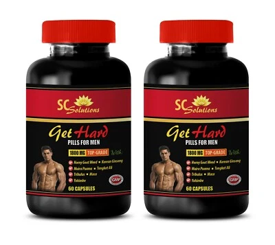 GET HARD PILLS 2 B - Libido booster for men and men - maca bliss - tongkat  - Image 1 of 4