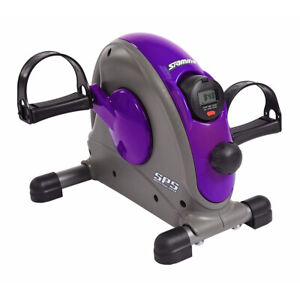 Stamina Mini Exercise Bike with Smooth Pedal System, Purple - 15-0142