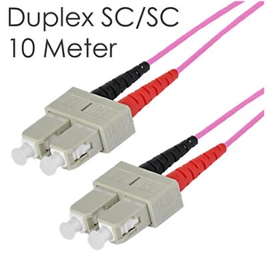 10M LWL SC SC Cable Duplex Patch Cable HD SC-UPC/SC-UPC OM4 Fiber Patch LWL-2 - Picture 1 of 1