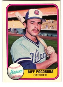 1981 Fleer #257 Biff Pocoroba Atlanta Braves - Picture 1 of 2