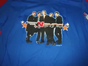 Camisa vintage 2000 NSYNC - Youth XL concierto manga larga - Imagen 1 de 5