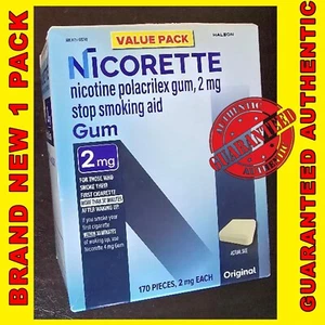 Nicorette Nicotine Gum to Stop Smoking, 2mg, Original, 170 Count EX11/2026 - Picture 1 of 1