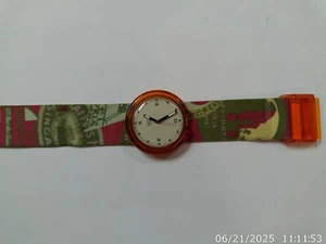 Armbanduhr Swatch Stoffband - Bild 1 von 2
