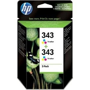 HP Original No 343 Tri-colour Tintenpatronen CB332EE BN Kombipack (2 Stück) CMY BN - Bild 1 von 1