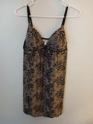Morgan Taylor Intimates Slip/Vestido/Camiseta Talla M/L Floral, Tazas Acolchadas Romántico Foto 1 de 4