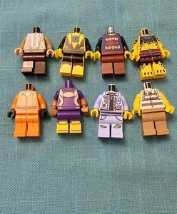 Lego Minifigure Partial Bodies Torso And Legs Building FUN Free Gift Set Of 8 #2 - Picture 1 of 2