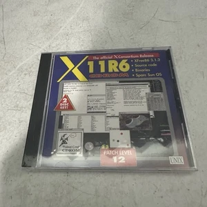 X 11R6 CD Rom Official X Consortium Release Patch Level 12 Unix Sealed Walnut - Picture 1 of 3