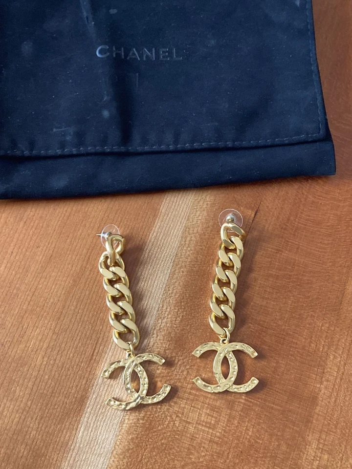 ORIGINAL Chanel Coco CC Ohrstecker Ohrringe - Bild 1 von 4