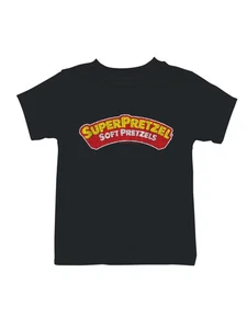 Officially Licensed Super Pretzel Soft Pretzels Classic Logo Youth's T-shirt - Picture 1 of 6