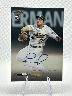 CONNER CAPEL AUTO 2023 Topps Stadium Club ROOKIE On-Card SCBA-CCL Oakland A's - Image 1 of 2