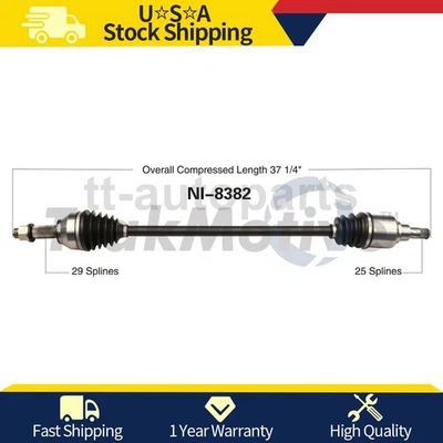 Junta eje CV delantero derecho para Nissan Sentra 1,8 L 2018 2017 2016 2015 2014 2013 Foto 1 de 2