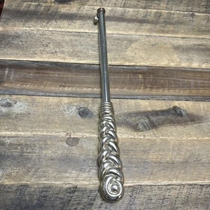 Judaica Candle Holder (Shabbat) Sterling Silver Handmade 5.71 Oz 925 Silver 13” - Picture 1 of 7