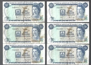Bermuda 🎯 1984 Bermuda Monetary Authority ... 1x $1 ... ONE note ✨ lot #4693 - Picture 1 of 2