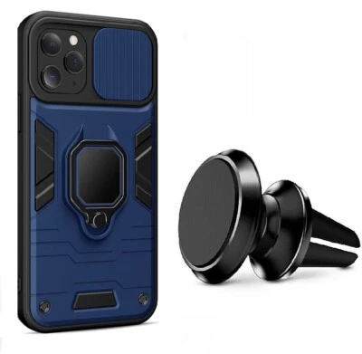 EF.GLOBE-TRADING Coque Etui Aimant Anneau + Support Voiture pour Samsung Galaxy S21 FE Plus Ultra