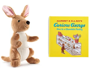 Kangaroo of Curious George & Chocolate Factory Book Set Kohl’s 12" Plush Animal - Picture 1 of 3