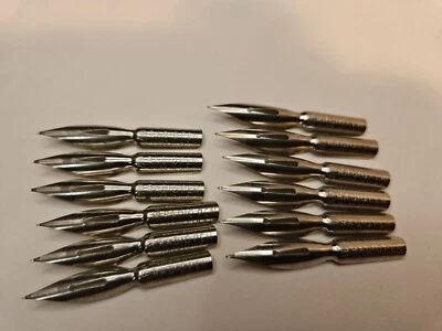 Lote de 12 R. ESTERBROOK CO. RADIO #987 DIP PEN PLUMILLAS + CALIGRAFÍA + DIBUJO + REVISTAS Foto 1 de 4