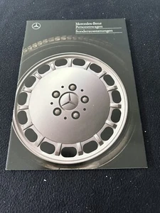 1990 Mercedes Option Equipment GERMAN Catalog 500SL 420SEL 300TE 560SEC Brochure - Picture 1 of 8