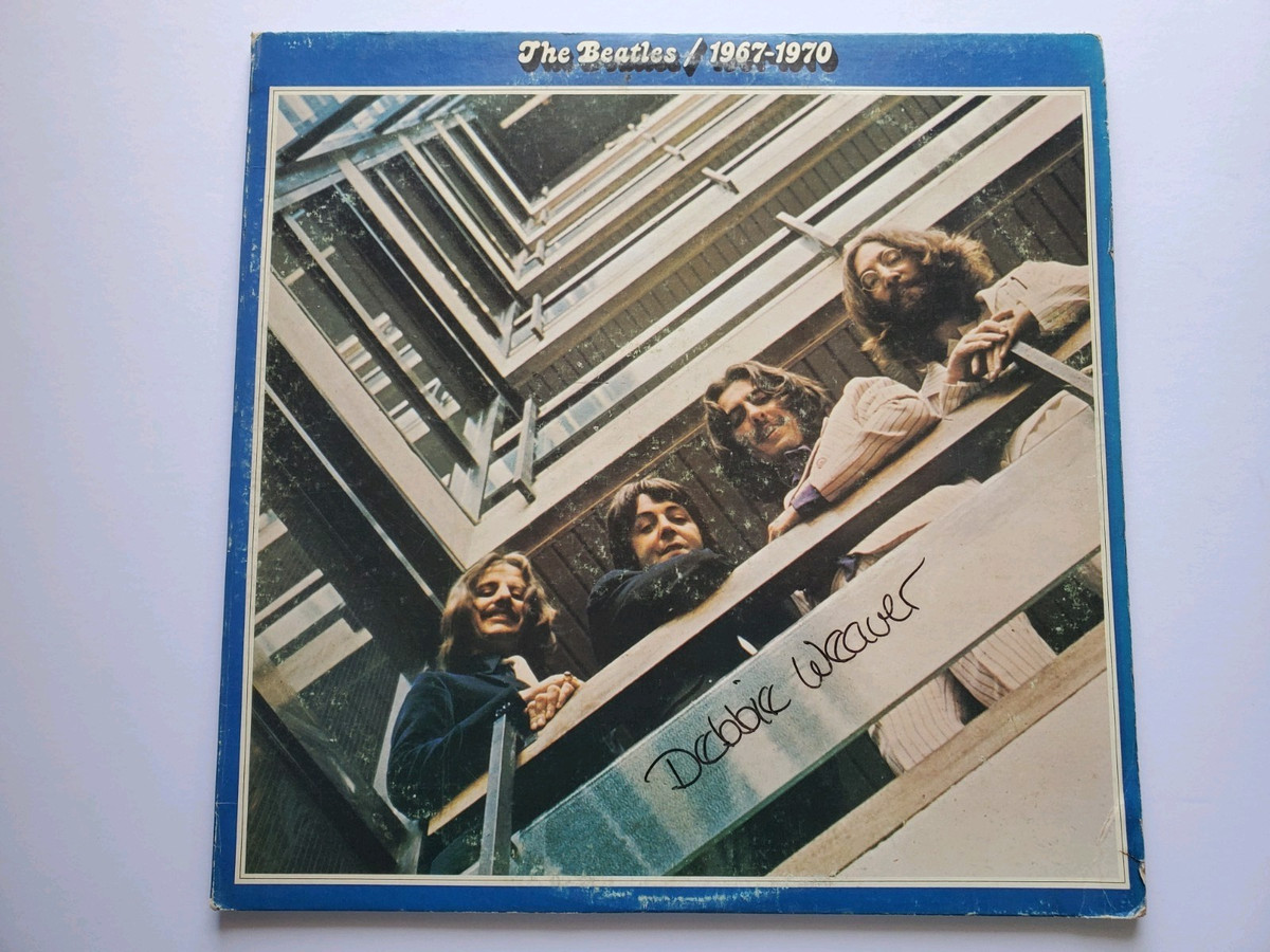 値下げ　レコード　ビートルズ　ポスター付き　ディスコグラフィ　1967-1970 The Beatles – 1967-1970 – 2 x Vinyl (Blue Transparent, L.A.