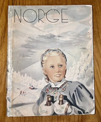 Norway Travel Book Mittet & Co A.S Oslo. Antique 1939 Photos Vacation Guide - Image 1 of 4