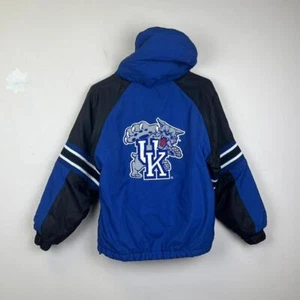 Vintage Kentucky Wildcats Hooded Jacket - Blue & Black Kids - Picture 1 of 6
