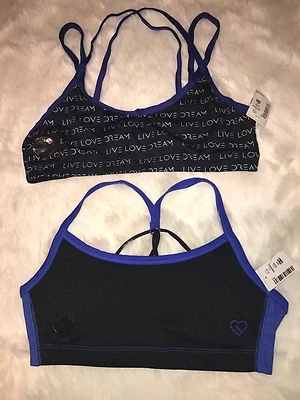 Aeropostale Women Logo Sports Bra With Thin Straps NWT Lot Of 2 Size M - Image 1 of 4