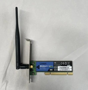 LINKSYS WIRELESS-G PCI ADAPTER WMP54G 2.4GHz 54Mbps - Picture 1 of 2