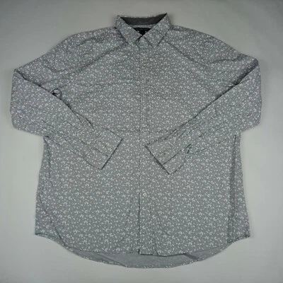 Camisa MICHAEL KORS Manga Larga Abotonada Para Hombre Talla 2XL Gris Informal Foto 1 de 4