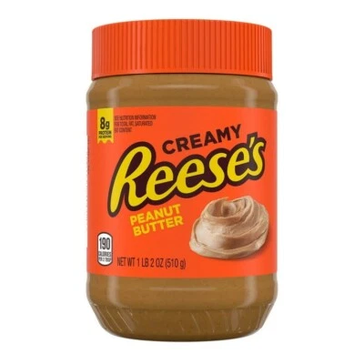 Nuevo tarro cremoso de mantequilla de maní Reese’s dulce 1 lb 2 oz Foto 1 de 2