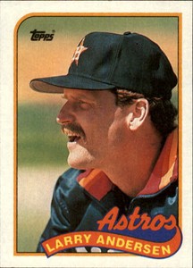 1989 Topps Houston Astros Baseball Card #24 Larry Andersen