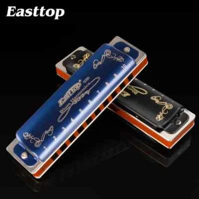 EASTTOP Diatonic Harmonica 10Holes Blues Harmonica Professional Mouth Organ Gift - Image 1 of 4