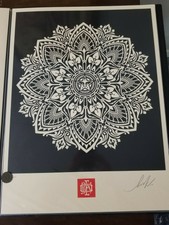 Mandala Ornament 2 (Black), Shepard Fairey Obey Giant, 18x24 ###/300