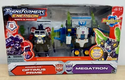 Transformers: Energon - Powerlinx Optimus Prime & Megatron action figures *New* - Image 1 of 4
