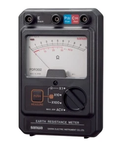 SANWA PROBADOR DE TIERRAS ANALÓGICO (10/100/1000Ω) PDR302 - Imagen 1 de 3