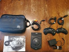 Sega Genesis CDX w/ Original Power Cable, 2Controller, AV & Original Leather Bag