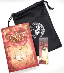 Hafsah Faizal A Tempest Of Tea Hardcover Digitally Signed Book Sleeve Fairyloot - Bild 1 von 13