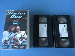 STATUS QUO - ROCK 'TIL YOU DROP - VHS VIDEO VINTAGE - Picture 1 of 4