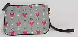Disney Mickey Mouse Gris Rojo Mickey Blanco Guantes Muñequera Cartera - Imagen 1 de 2
