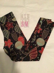 LuLaRoe Kid’s Holiday Christmas Leggings Christmas ornaments S/ M Ships Quickly! - Picture 1 of 1