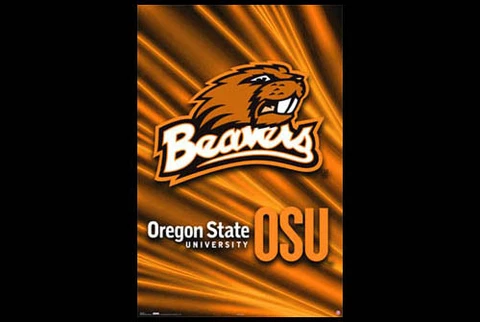 OREGON STATE BEAVERS Official NCAA Sports Team Logo POSTER Cover