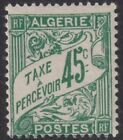 ALGERIA  1926/28 Postage Due Stamp. 45c  M/Mint    (p309)
