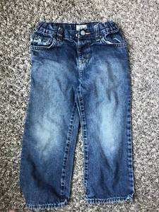 Children’s Place Jeans Boys Size 4T Toddler Boot Cut Adjustable Waist Denim - Picture 1 of 5
