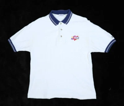 Vintage Nascar Team Racing Mens Short Sleeve Single Stitch USA Made Polo Shirt M - Image 1 of 4