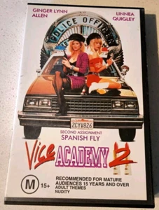 Vice Academy 2 VHS PAL Linnea Quigley Ginger Lynn Allen - Picture 1 of 5